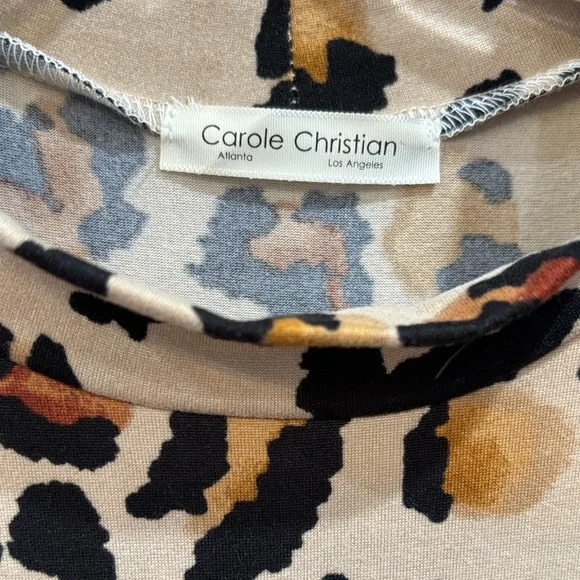 Leopard Print Midi Dress - Picture 2 of 4